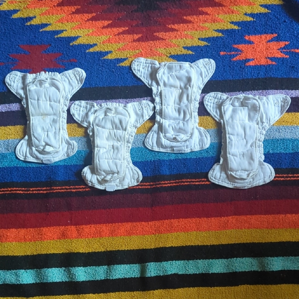 Esembly Size One Organic Cotton Cloth Diapers Set Of 5